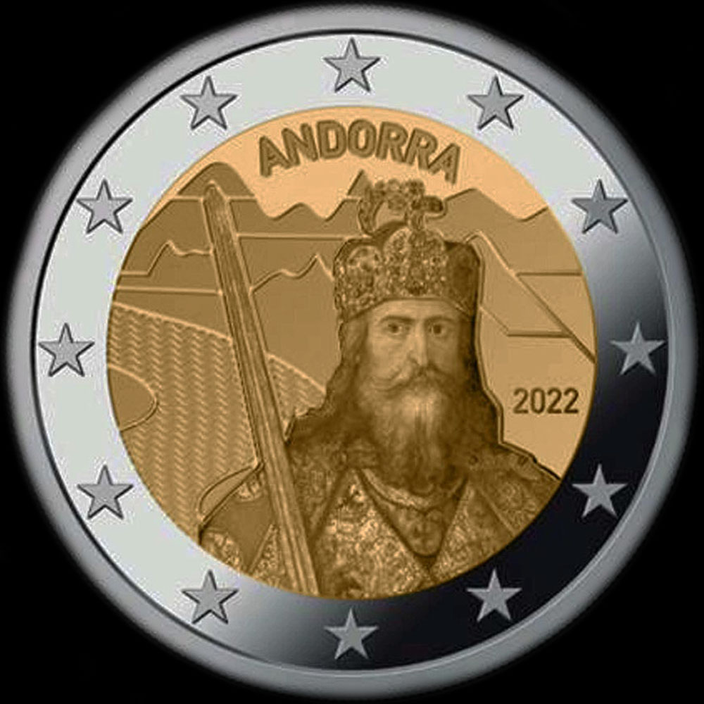 Andorre 2022 - La Lgende de Charlemagne - 2 euro commmorative