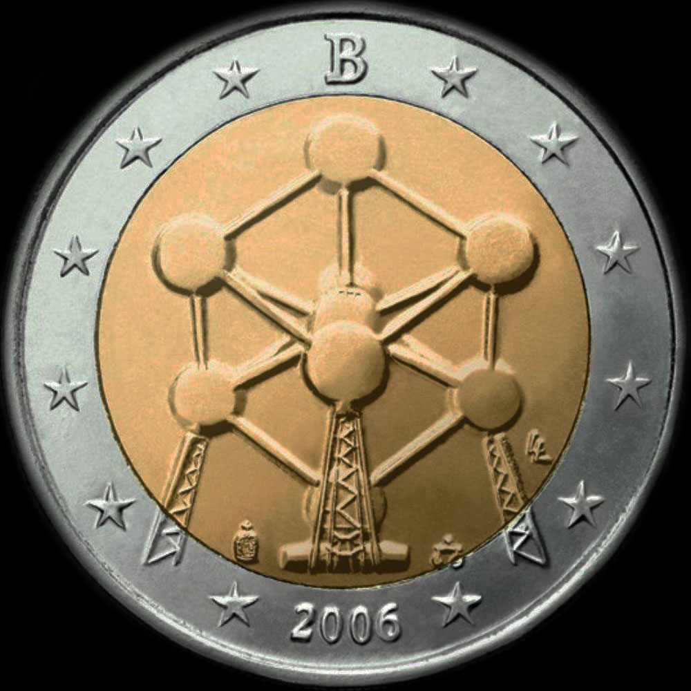 Belgique 2006 - Rouverture de l'Atomium de Bruxelles - 2 euro commmorative