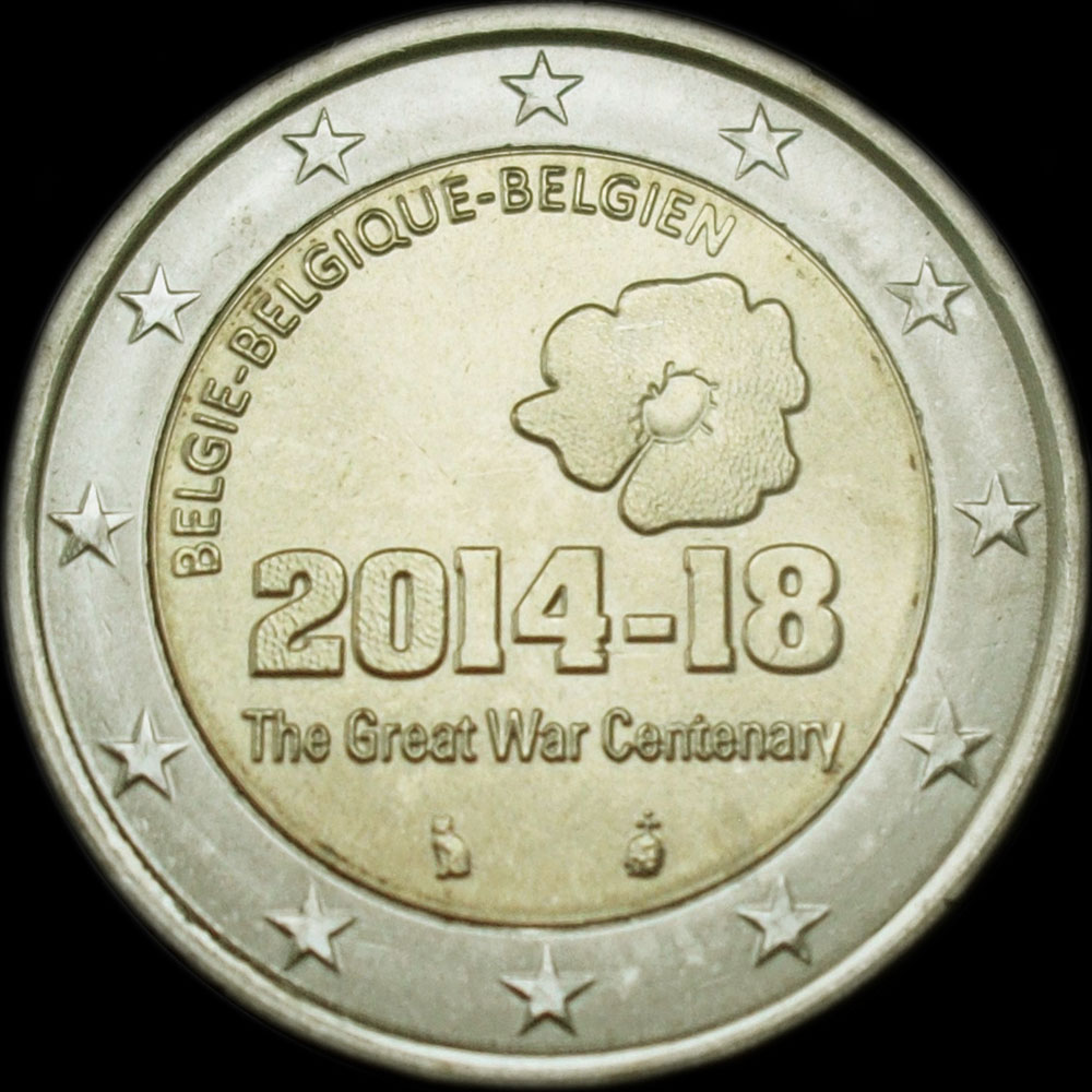 Belgique 2014 - 100 ans du dbut de la 1re guerre mondiale - 2 euro commmorative