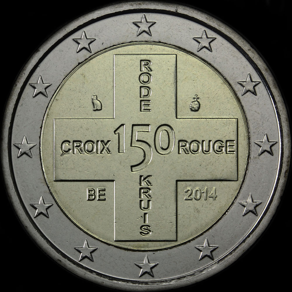 Belgique 2014 - 150 ans de la Croix Rouge belge - 2 euro commmorative