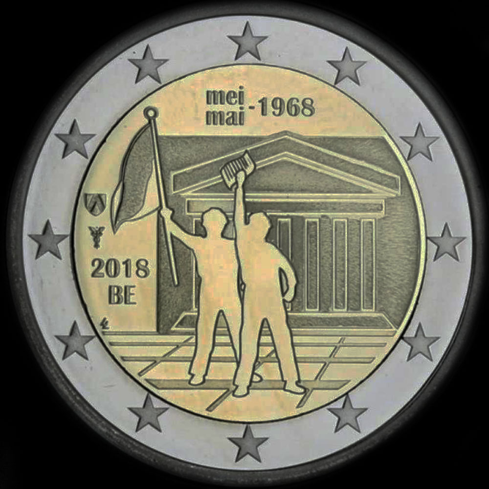 Belgique 2018 - 50 ans de Mai 1968 - 2 euro commmorative
