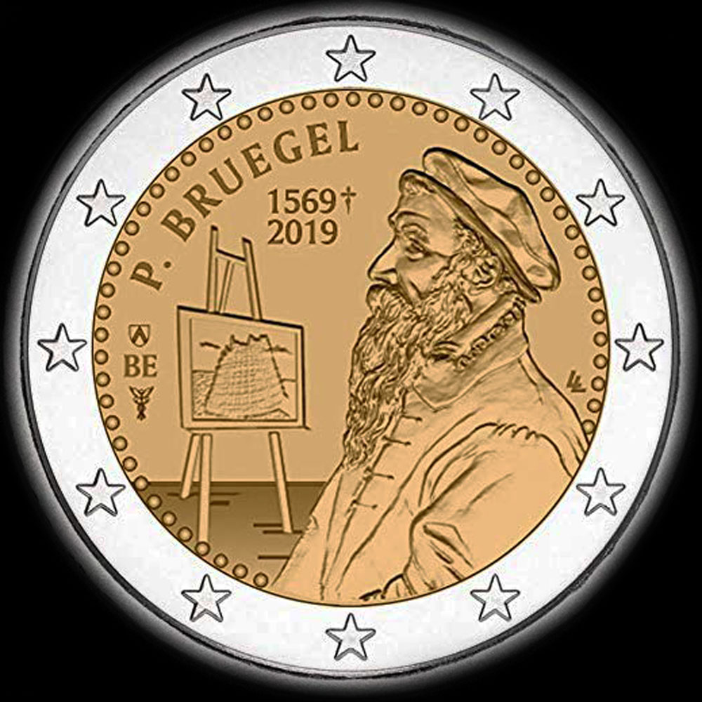 Belgique 2019 - 450me anniversaire de la mort de Pieter Bruegel l'ancien - 2 euro commmorative