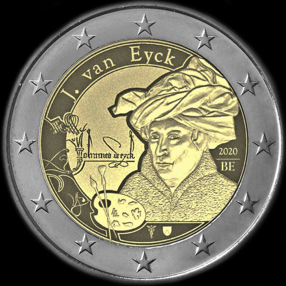 Belgique 2020 - Jan Van Eyck (peintre) - 2 euro commmorative
