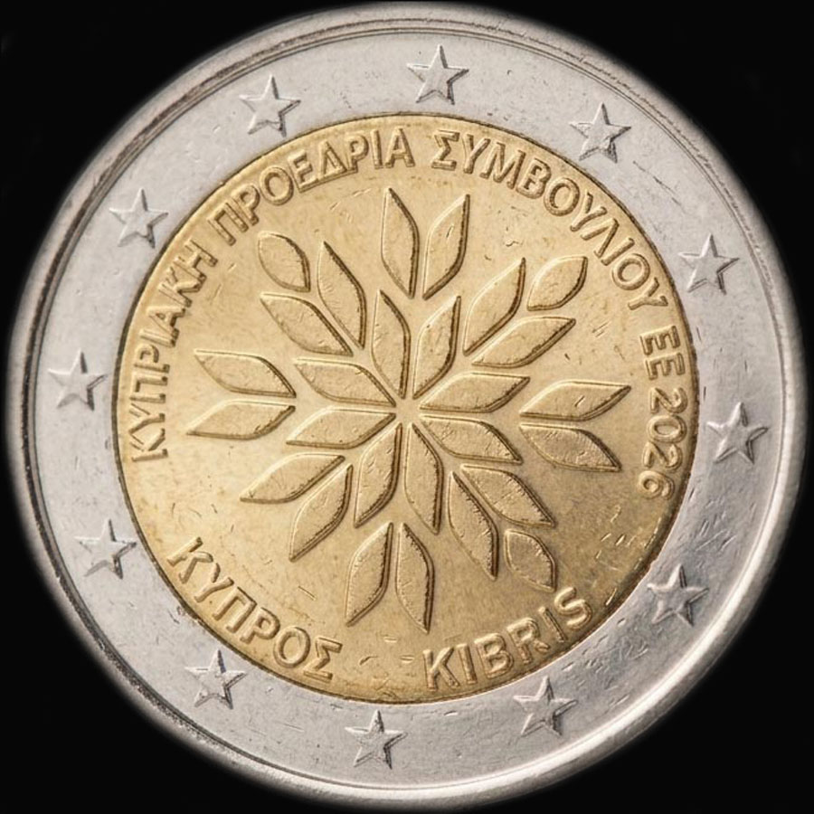Chypre 2026 - Pr&eacute;sidence du Conseil de l&rsquo;UE - 2 euro comm�morative