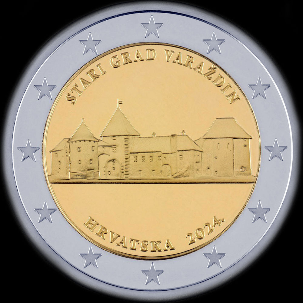 Croatie 2024 - Vieille ville de Varaždin - 2 euro commmorative