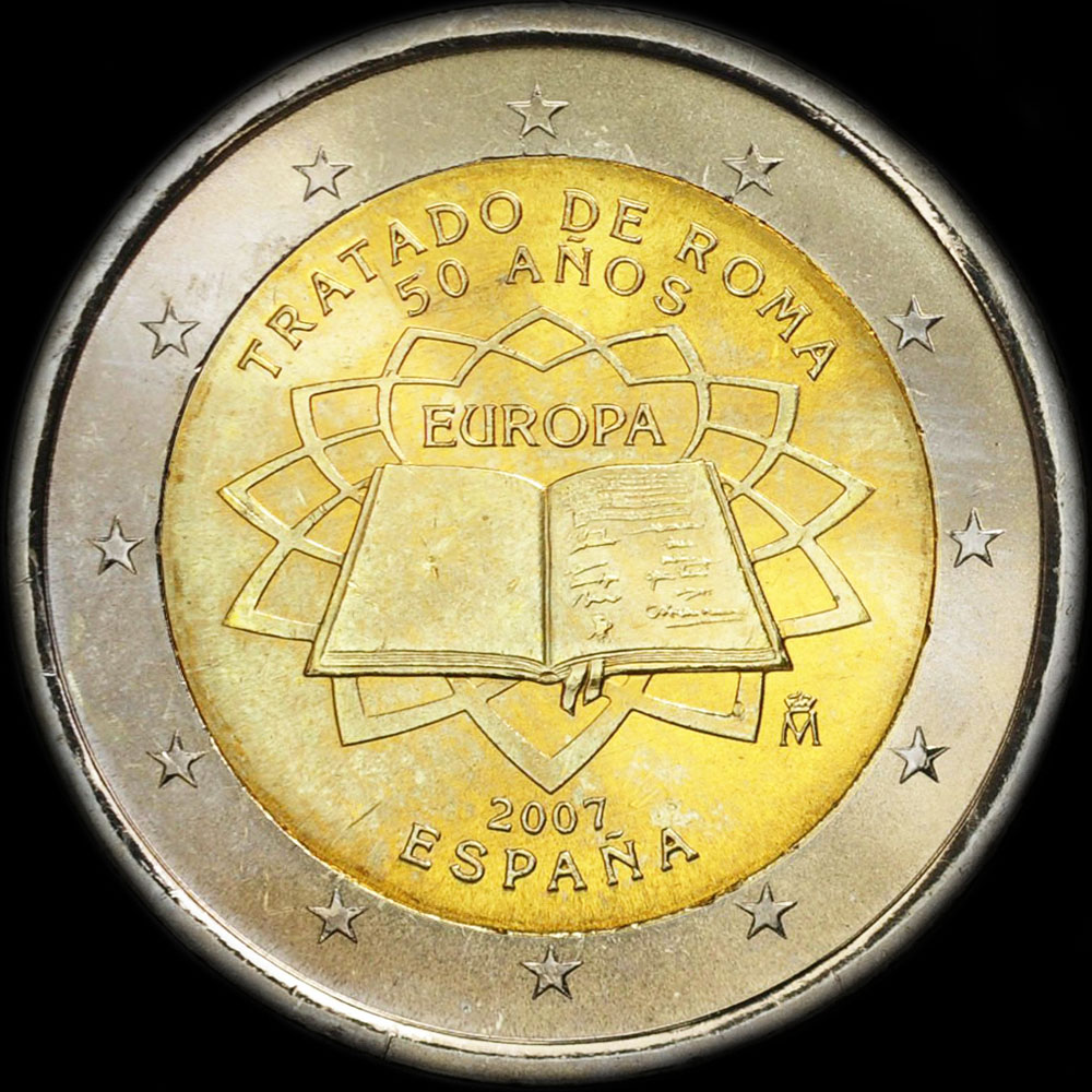 Espagne 2007 - 50 ans du Trait de Rome - 2 euro commmorative