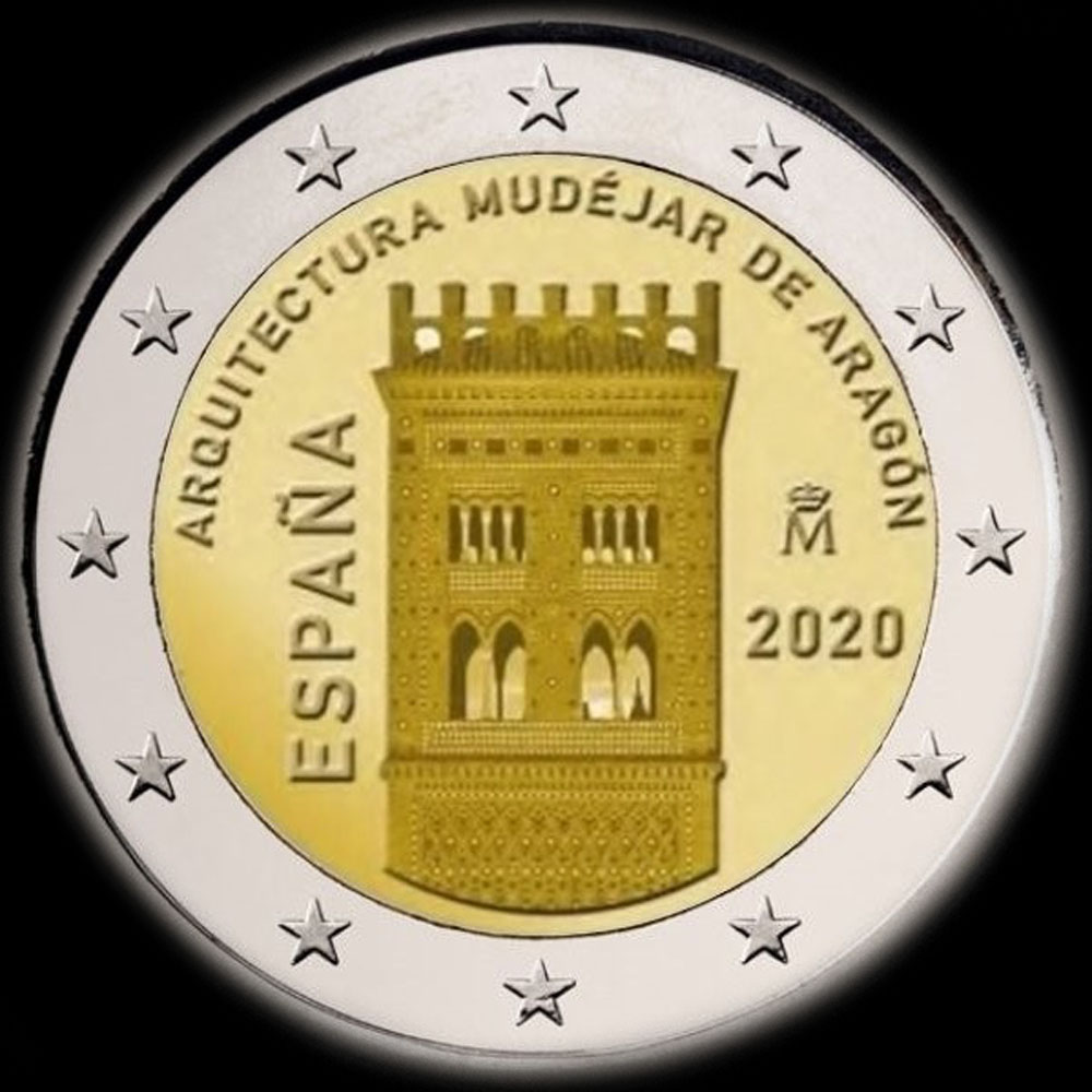 Espagne 2020 - Architecture Mudjare d'Aragon - 2 euro commmorative