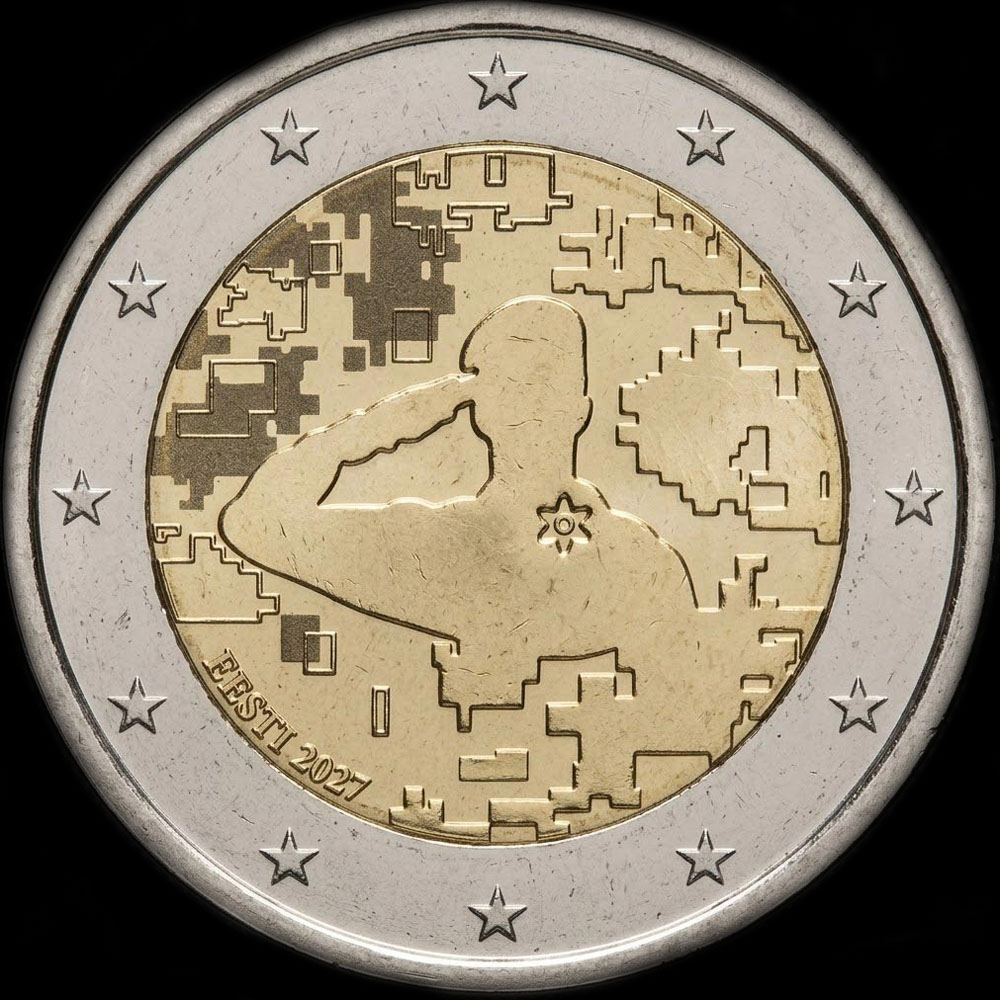 Estonie 2027 - V�t�rans des Forces de d�fense - 2 euro comm�morative