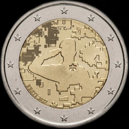 Estonie 2027 - V�t�rans des Forces de d�fense - 2 euro comm�morative