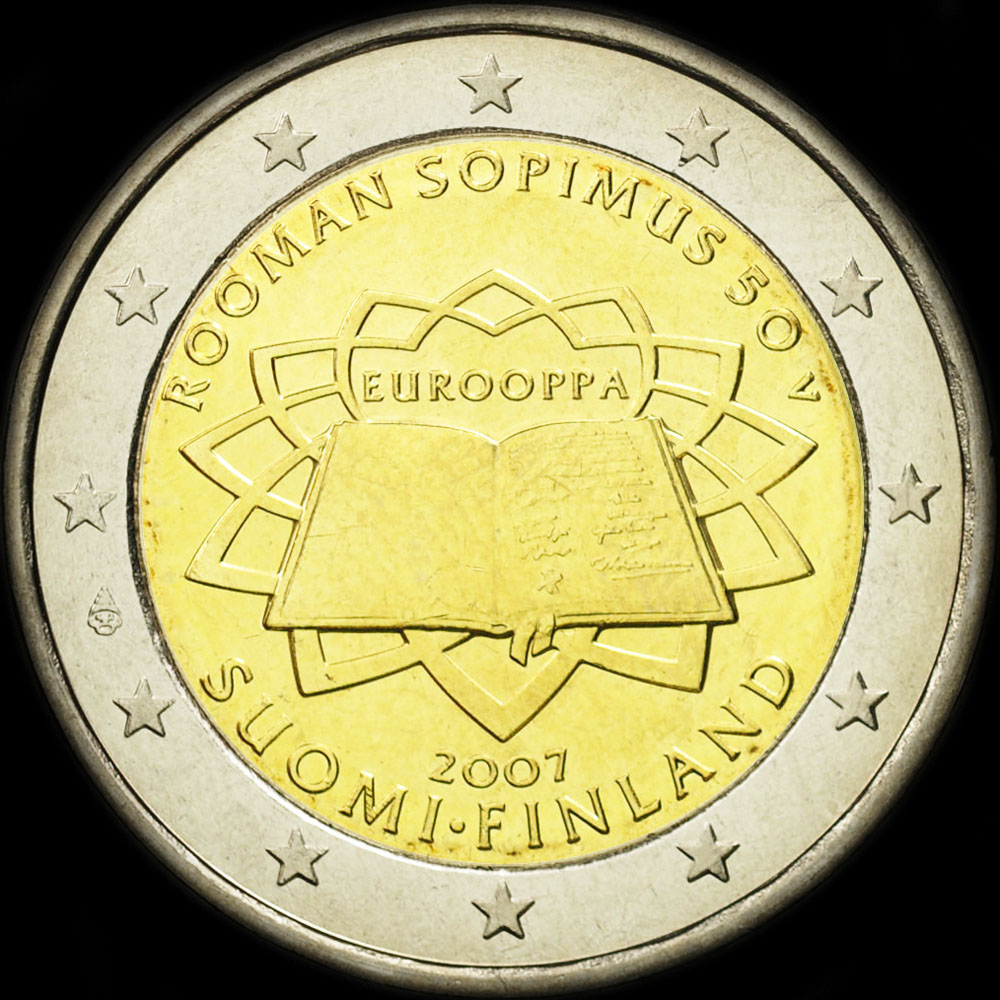 Finlande 2007 - 50 ans du Trait de Rome - 2 euro commmorative