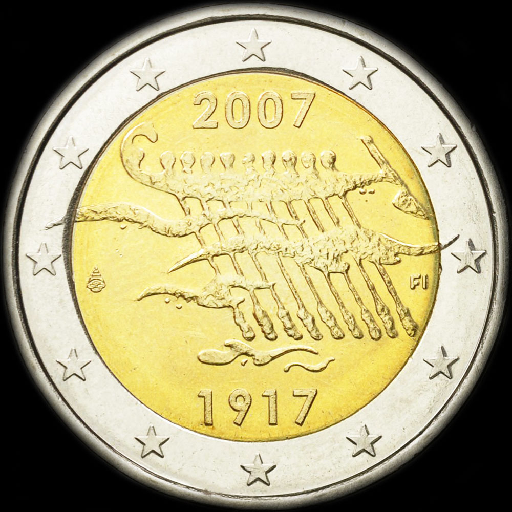 Finlande 2007 - 90 ans de l'Indpendance - 2 euro commmorative