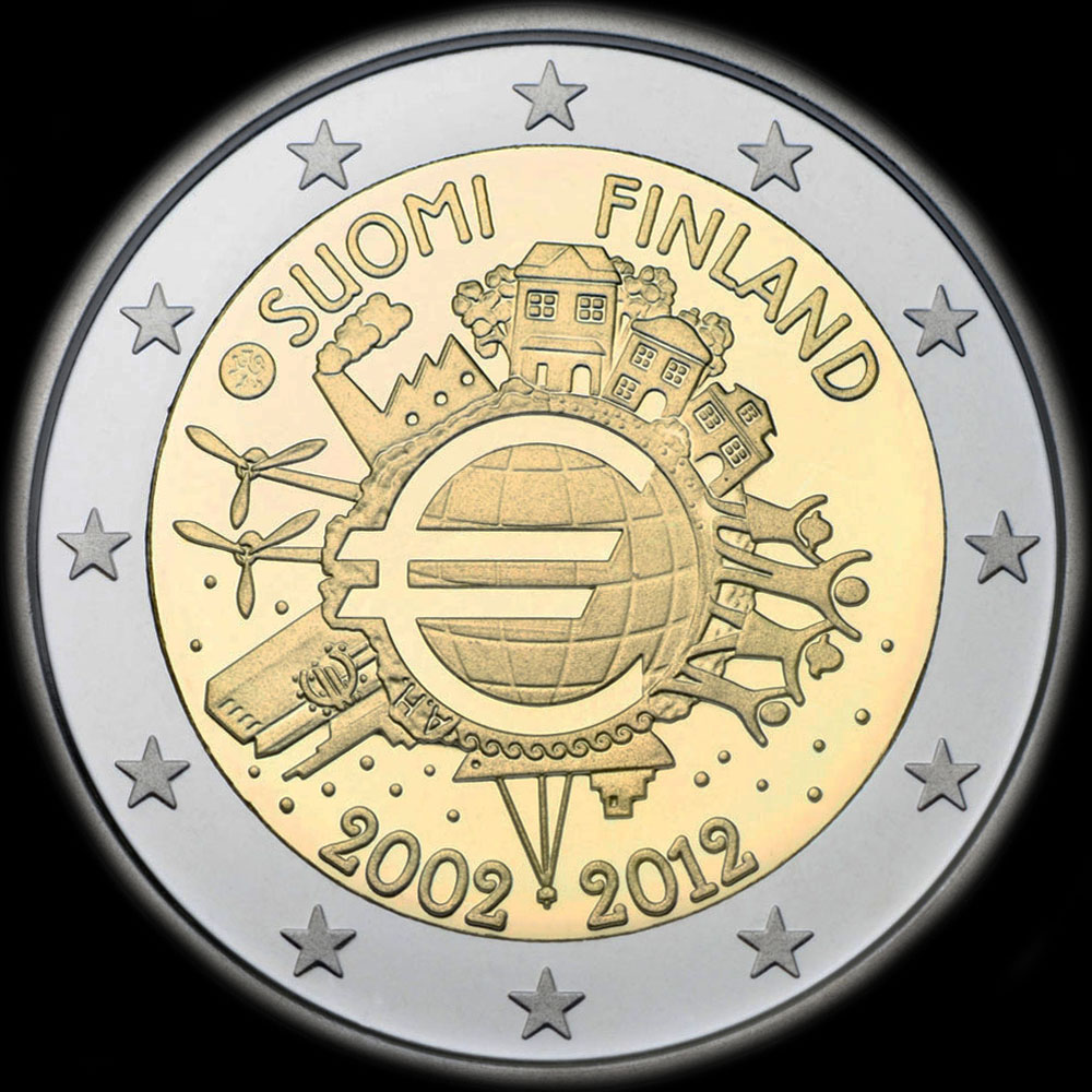 Finlande 2012 - 10 ans de circulation de l'euro - 2 euro commmorative