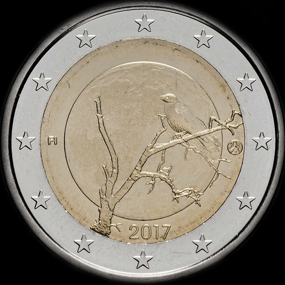 Finlande 2017 - Nature Finlandaise - Le Corbeau - 2 euro commmorative