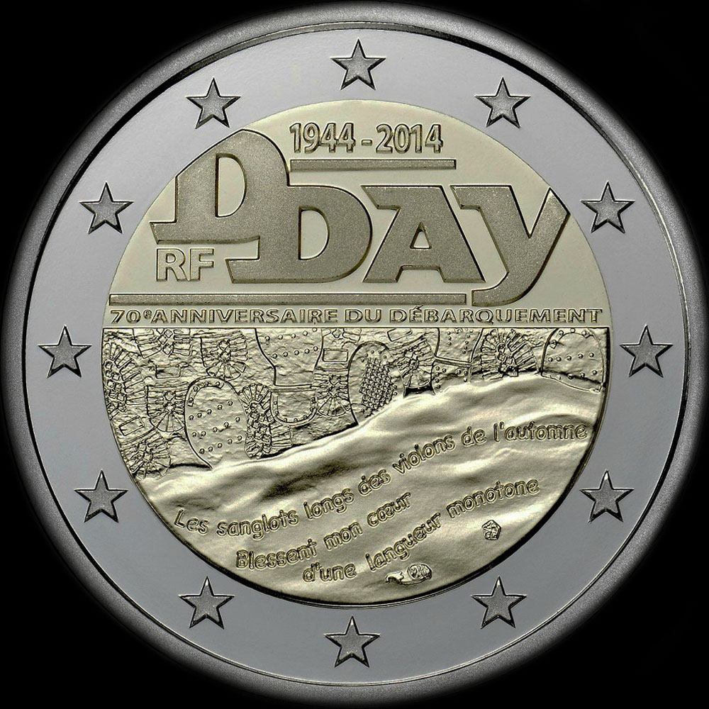 France 2014 - 70 ans du D-Day - 2 euro commmorative