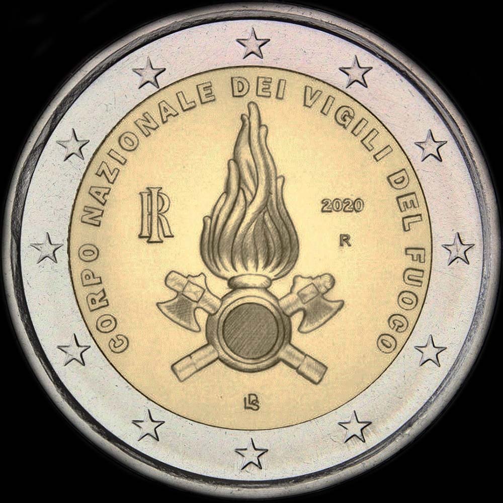 Italie 2020 - Corpo Nazionale dei Vigili del Fuoco (Sapeurs-Pompiers Italiens) - 2 euro commmorative
