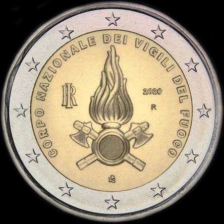 Italie 2020 - Corpo Nazionale dei Vigili del Fuoco (Sapeurs-Pompiers Italiens) - 2 euro commmorative