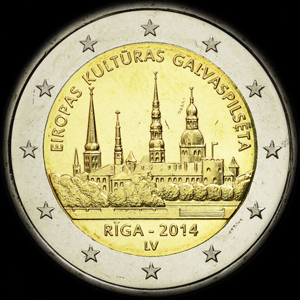 Lettonie 2014 - Riga, Capitale Europenne de la Culture - 2 euro commmorative