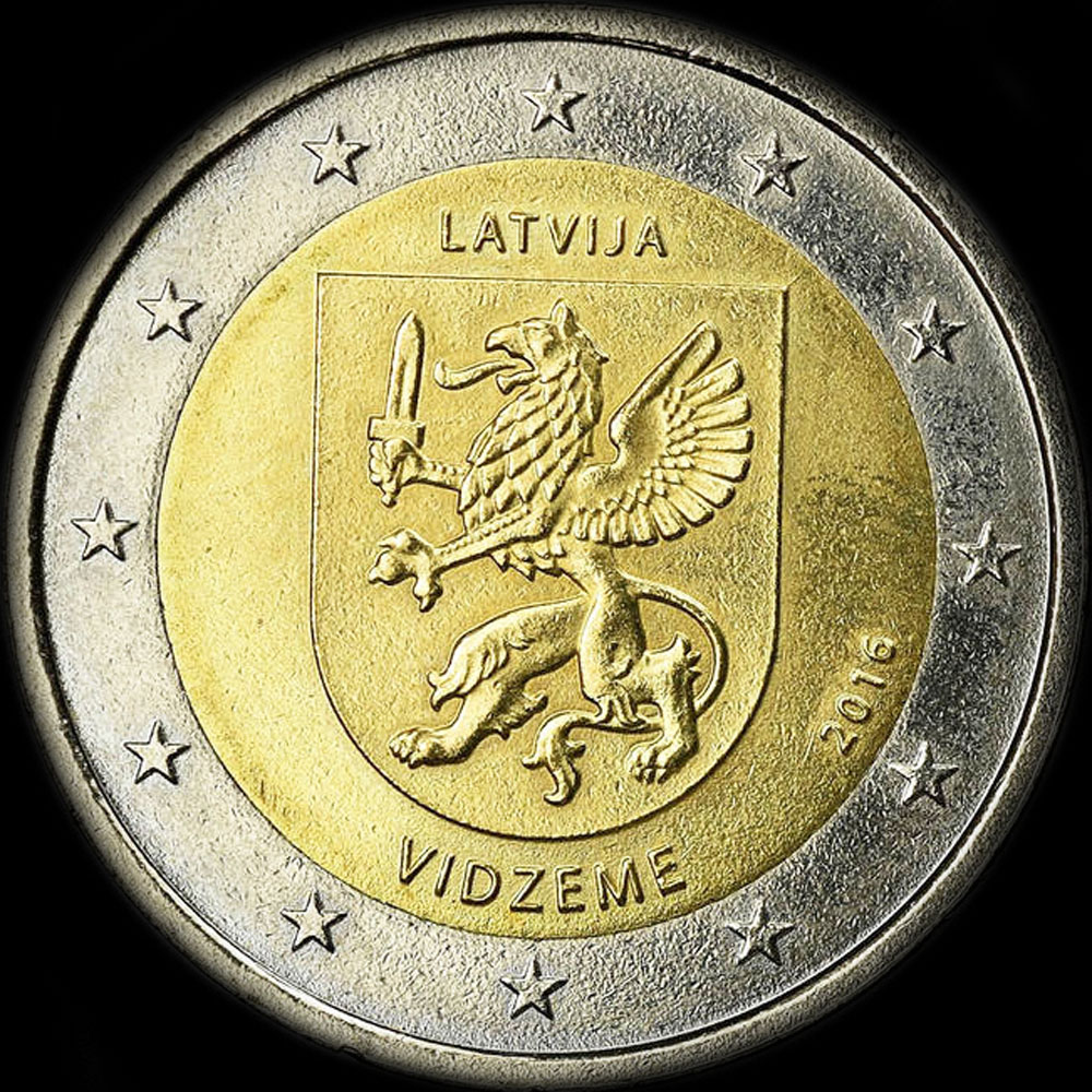 Lettonie 2016 - Rgion Vidzeme (Livonie) - 2 euro commmorative