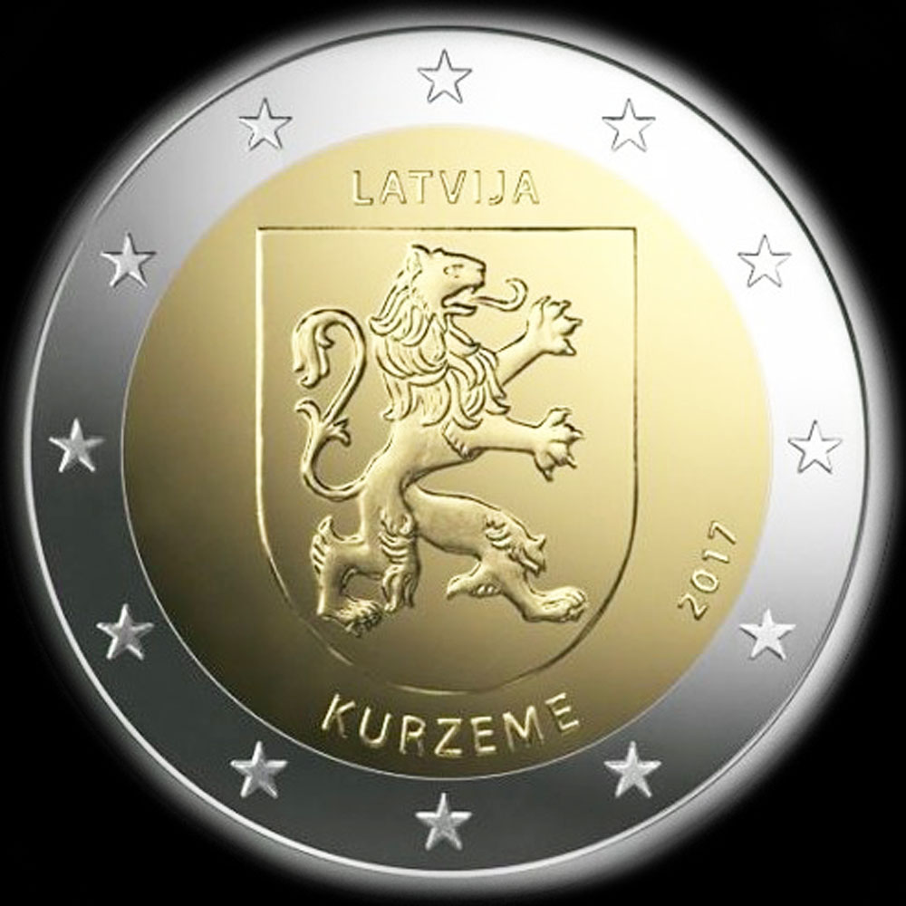 Lettonie 2017 - Rgion Kurzeme (Courlande) - 2 euro commmorative