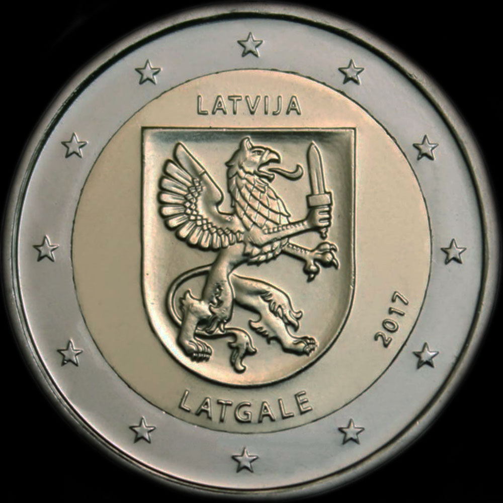 Lettonie 2017 - Rgion Latgale - 2 euro commmorative