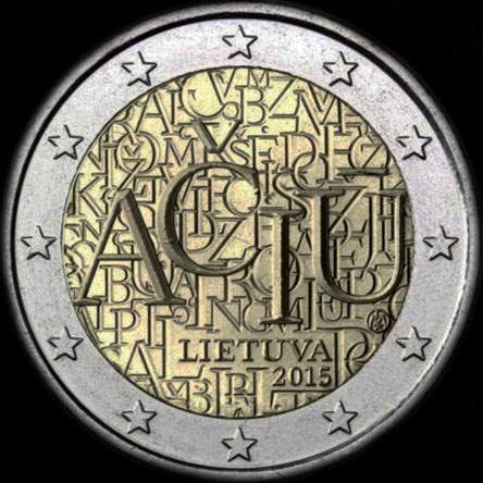 Lituanie 2015 - Langue Lituanienne - 2 euro commmorative