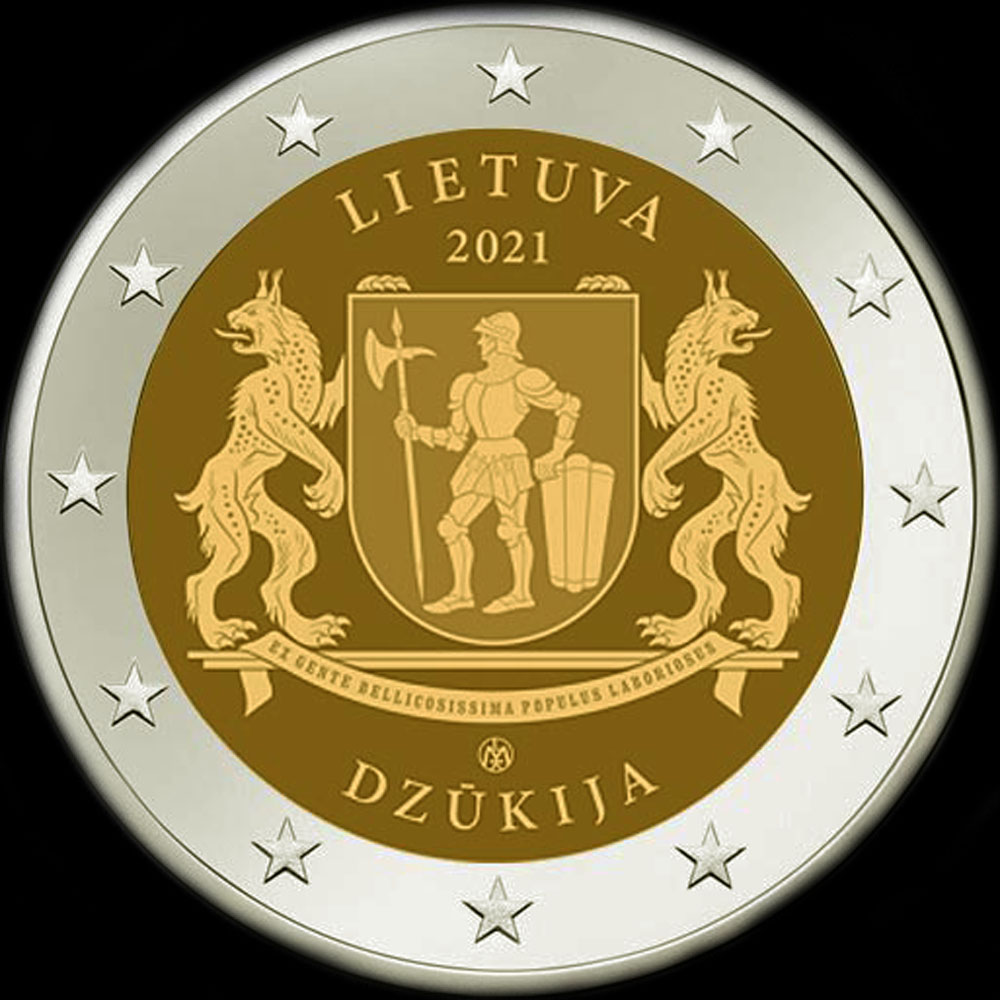 Lituanie 2021 - Region de Dzukija - 2 euro commmorative