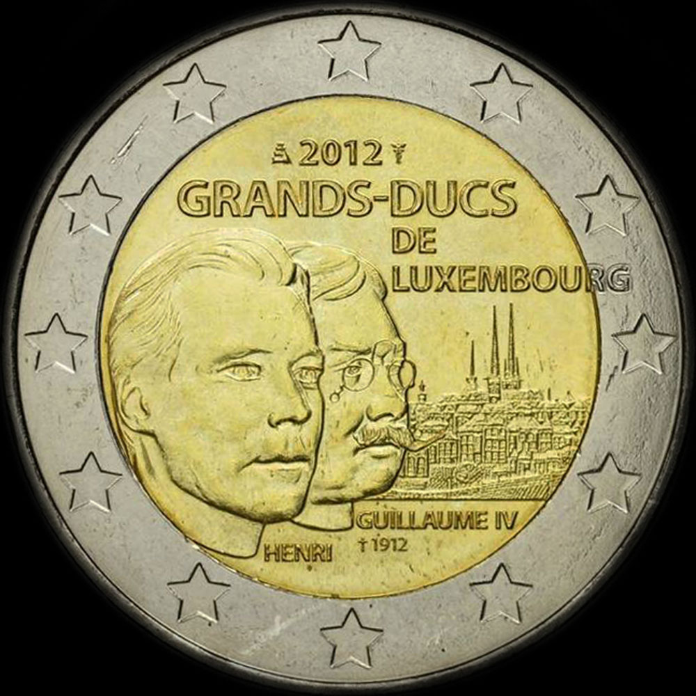 Luxembourg 2012 - 100 ans de la mort du Grand-Duc Guillaume IV - 2 euro commmorative
