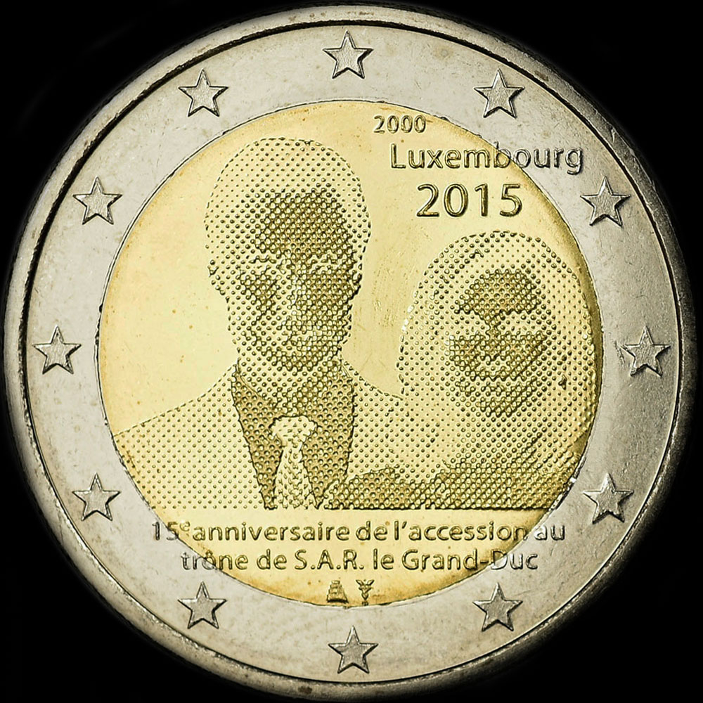Luxembourg 2015 - 15 ans du Couronnement du Grand-Duc Henri - 2 euro commmorative