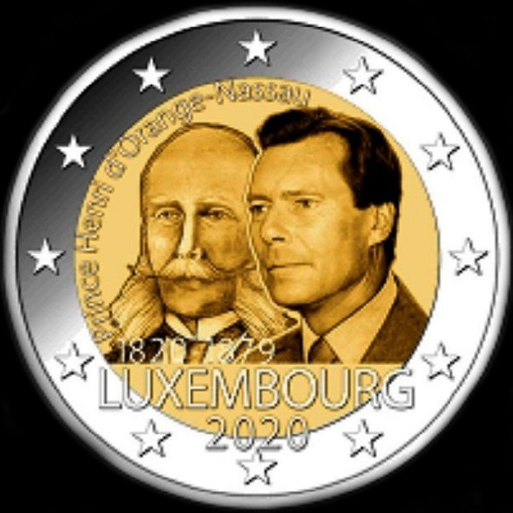 Luxembourg 2020 - 200 ans de la Naissance du Prince Henri d'Orange-Nassau - 2 euro commmorative
