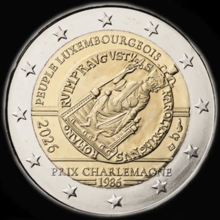 Luxembourg 2026 - 40 ans du Prix Charlemagne - 2 euro comm�morative
