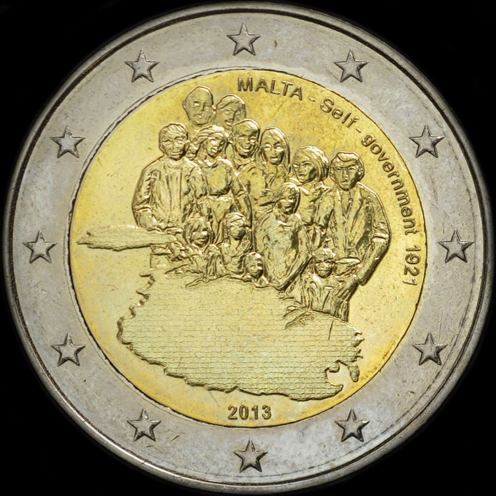 Malte 2013 - Autonomie en 1921 - 2 euro commmorative