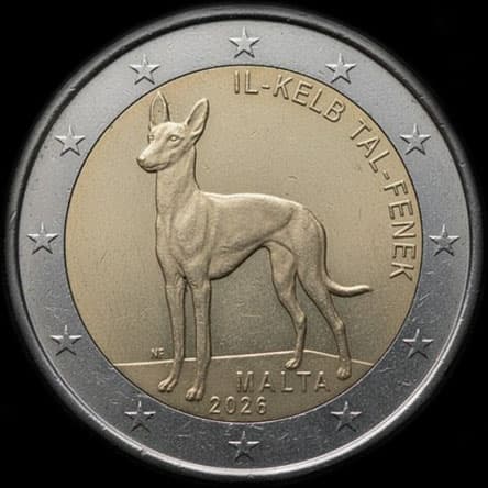 Malte 2026 - Le Chien du Pharaon - 2 euro comm�morative
