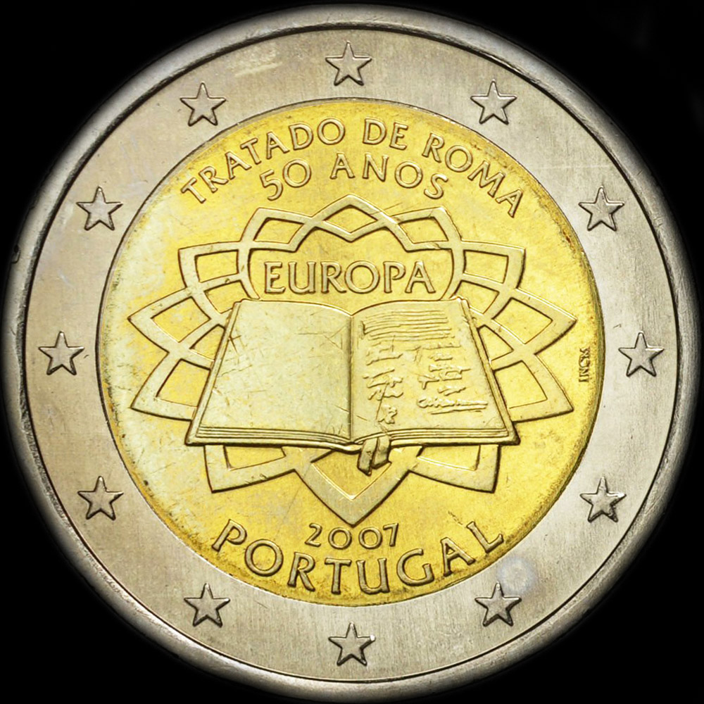 Portugal 2007 - 50 ans du Trait de Rome - 2 euro commmorative