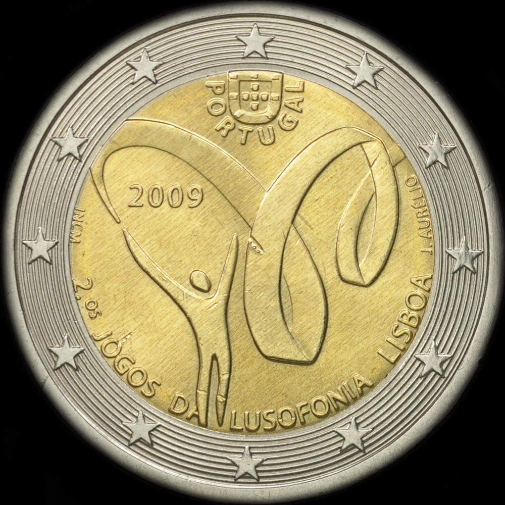 Portugal 2009 - 2me Jeux de la Lusophonie  Lisbonne - 2 euro commmorative