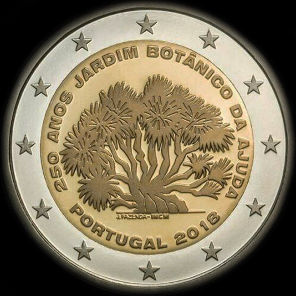 Portugal 2018 - Jardin Botanique de Ajuda - 2 euro commmorative
