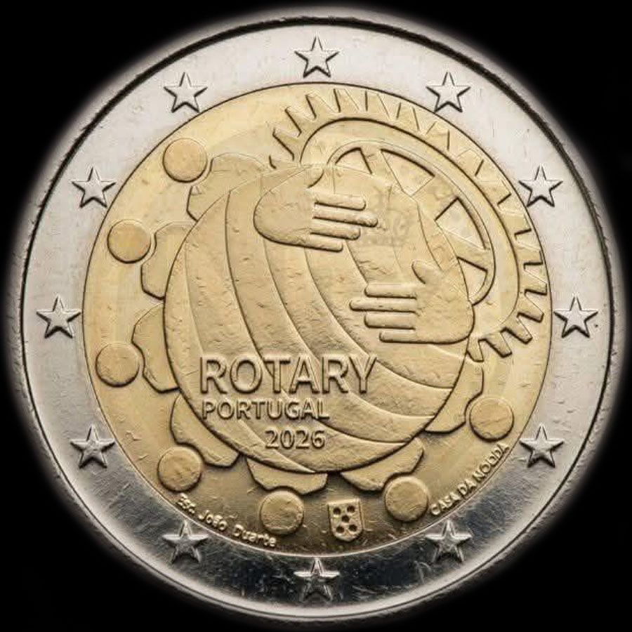 Portugal 2026 - 100 ans du Rotary au Portugal - 2 euro comm�morative