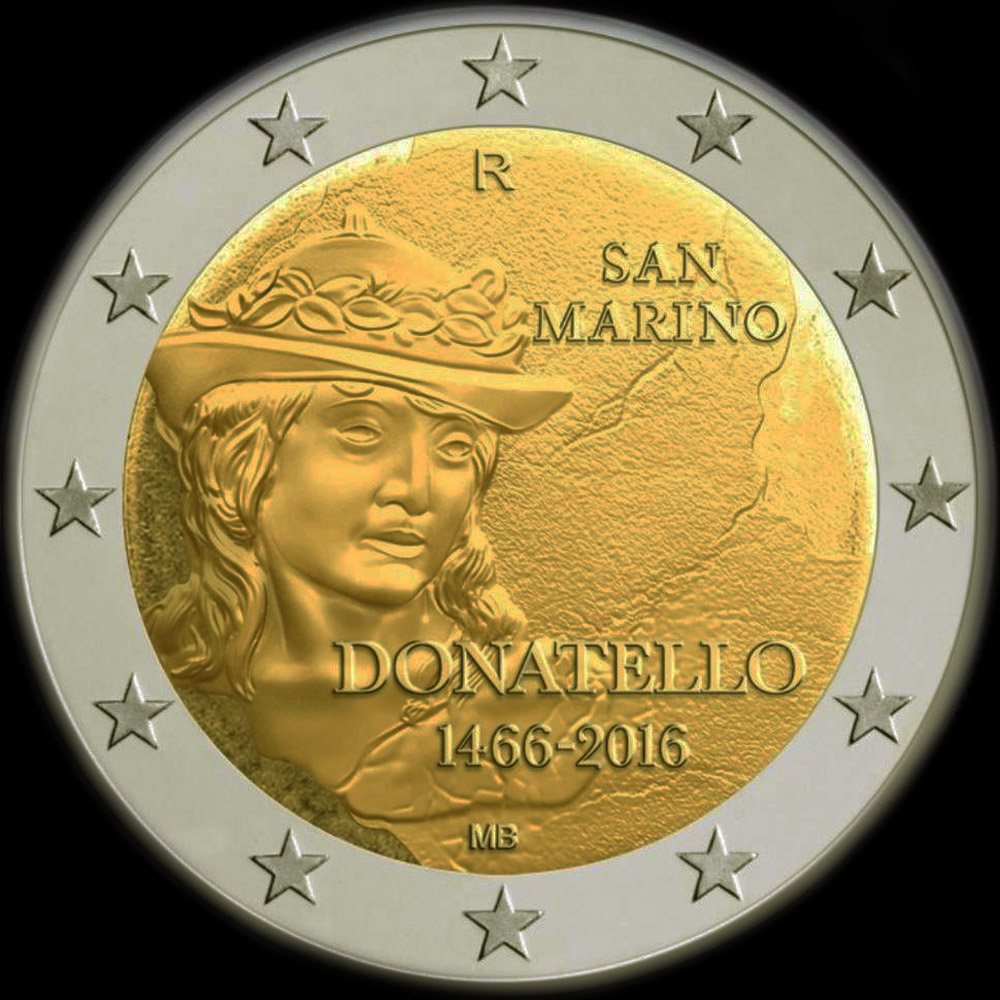 Saint-Marin 2016 - 550 ans de la mort de Donatello - 2 euro commmorative