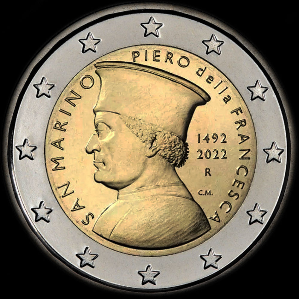 Saint-Marin 2022 - 530 ans de la mort de Piero della Francesca - 2 euro commmorative
