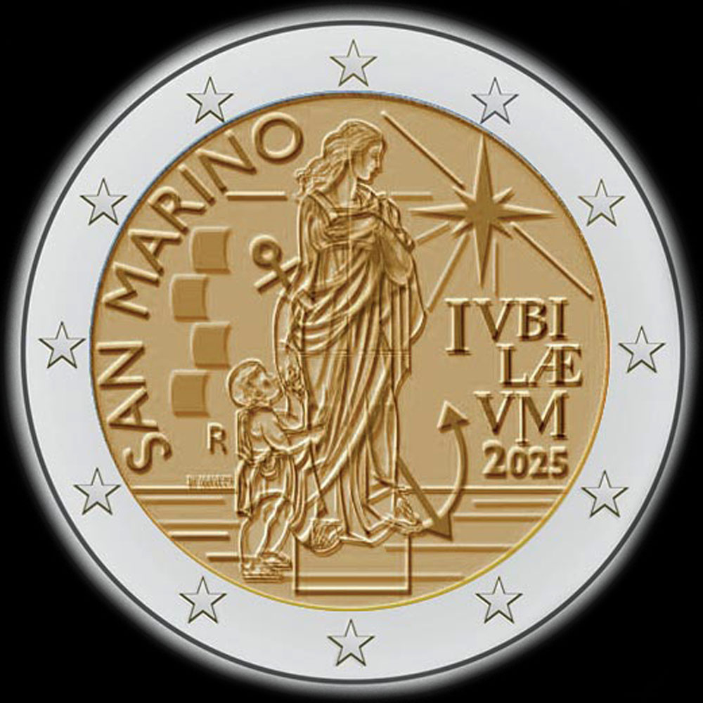 Saint-Marin 2025 - Jubil� (Ann�e Sainte) - 2 euro comm�morative