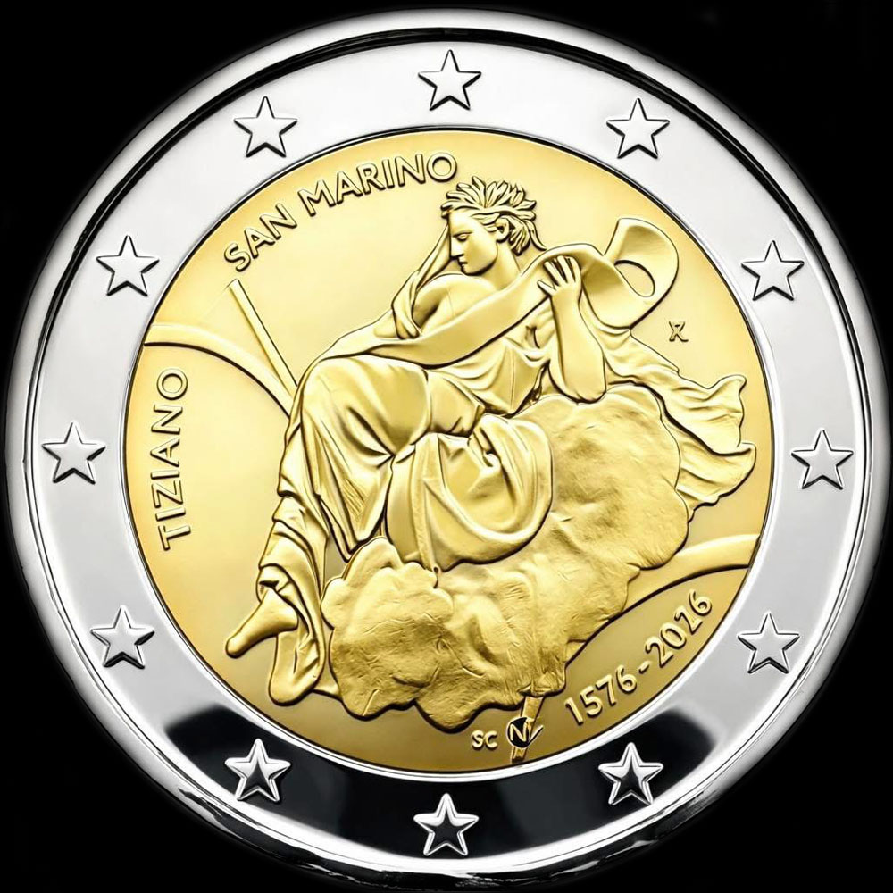 Saint-Marin 2026 - 450 ans de la mort du Titien - 2 euro comm�morative