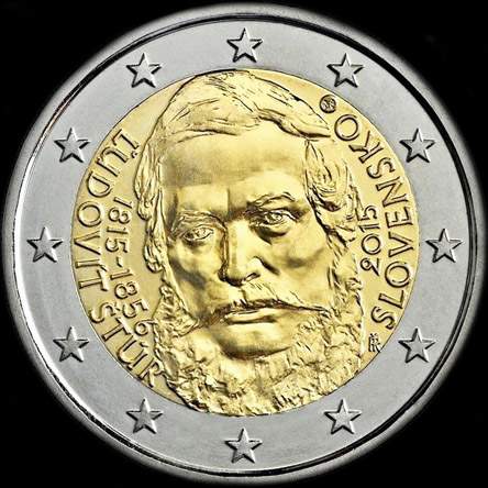 Slovaquie 2015 - 200 ans de Ludovít Štúr - 2 euro commémorative