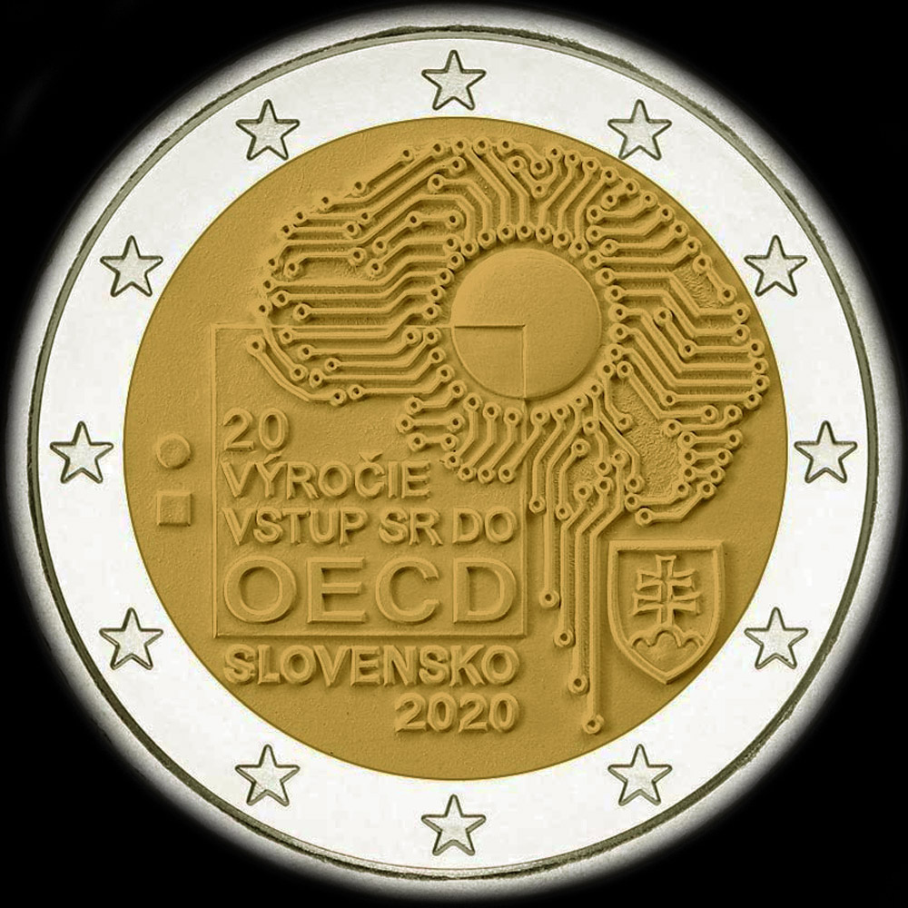 Slovaquie 2020 - 20 ans de l'entre dans l'OCDE - 2 euro commmorative