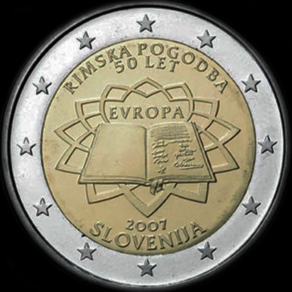 Slovnie 2007 - 50 ans du Trait de Rome - 2 euro commmorative