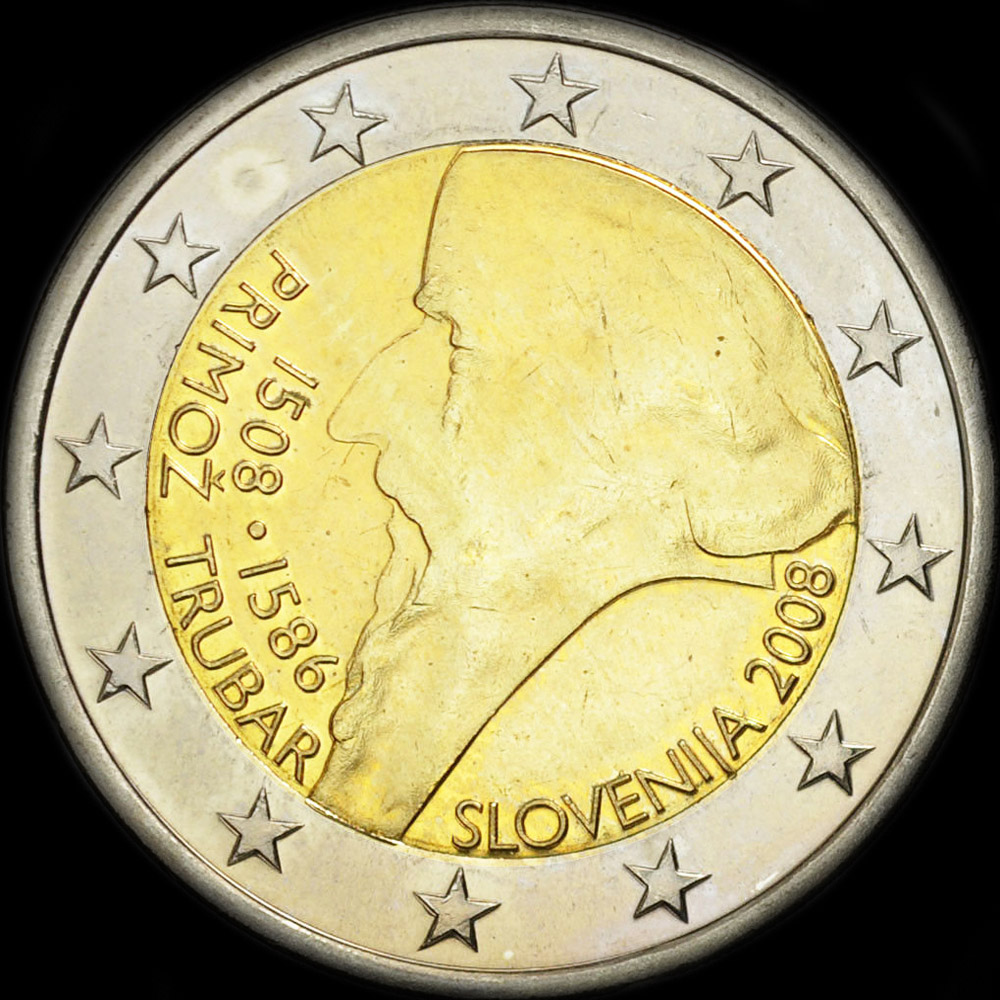 Slovnie 2008 - 500 ans de Primož Trubar - 2 euro commmorative