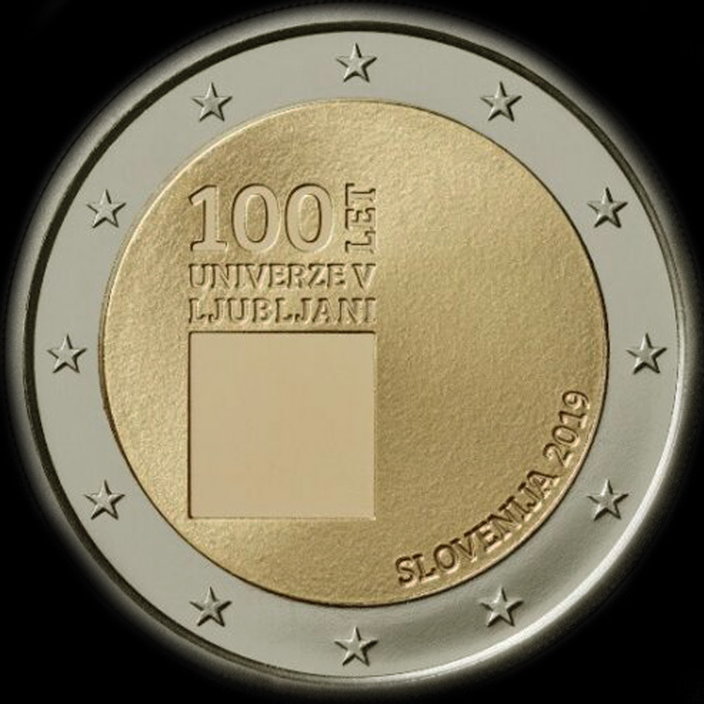 Slovnie 2019 - 100 ans de l'Universit de Llubljana - 2 euro commmorative