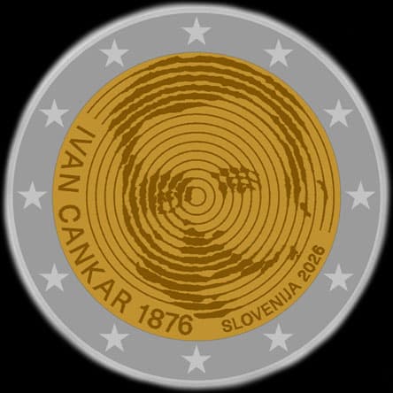 Slov�nie 2026 - 150 ans de Ivan Cankar - 2 euro comm�morative