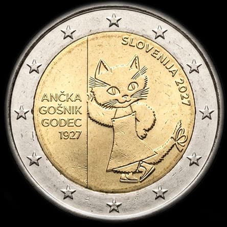 Slov�nie 2027 - 100 ans de An&ccaron;ka Go&scaron;nik Godec - 2 euro comm�morative