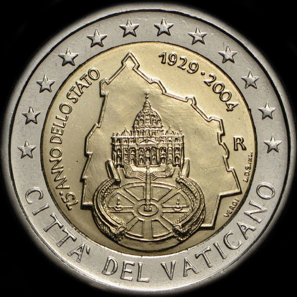 Vatican 2004 - 75 ans de l'Etat de la Cit du Vatican - 2 euro commmorative