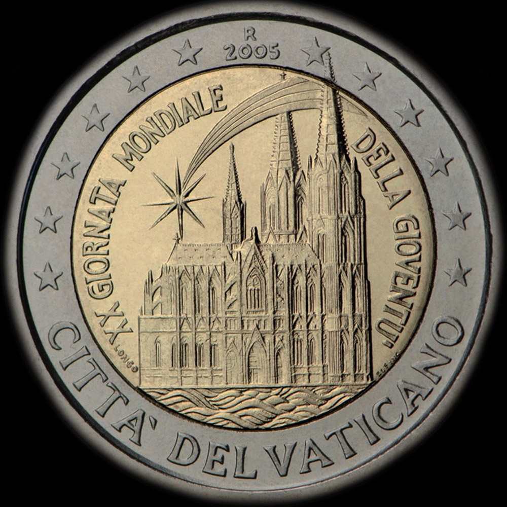 Vatican 2005 - Journes Mondiales de la Jeunesse  Cologne - 2 euro commmorative
