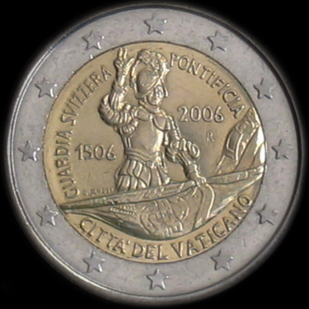 Vatican 2006 - 500 ans de la Garde Suisse - 2 euro commmorative
